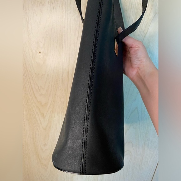 CELINE Paris Black Tote Shoulder Bag with Gold Plates Classic Authenticated - Picture 6 of 16